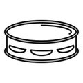 Tambourine icon outline vector. Music drum