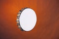 Tambourine Isolated on Gold Royalty Free Stock Photo