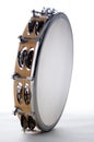 Tambourine Isolated White Bk Royalty Free Stock Photo