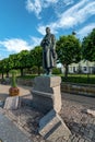 Sergei Rachmaninoff monument. Monument for Russian composer, virtuoso pianist, and conductor of the late Romantic period