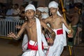 Tamerine Players perform during the Esala Perahera in Kandy in Sri Lanka.