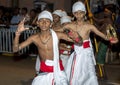 Tamerine Players perform during the Esala Perahera in Kandy in Sri Lanka.