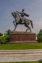 Tamerlane Timur statue on the Skver Im. Amira Temura square in Tashkent, Uzbekist