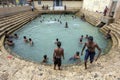 Tamil bathers enjoy a swin in Keerimalai Sacred Bath in the northern Sri Lankan region of Jaffna.