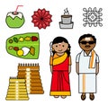 Tamil Nadu Vector icons