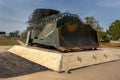 A Tamil Tiger bulldozer at elephant Pass.