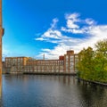 Tammerkoski embankments in Tampere Royalty Free Stock Photo