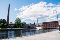 Tammerkoski rapids and power plant Royalty Free Stock Photo