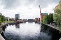 Tammerkoski seen from Tammerkoski bridge Royalty Free Stock Photo