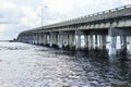 Tampa bay beach bridge Royalty Free Stock Photo