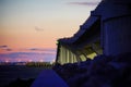 Florida Tampa bay beach night landscape Royalty Free Stock Photo