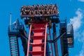 Excited faces of people enyoing a Sheikra rollercoaster ride at Busch Gardens Theme Park 11