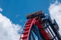 Excited faces of people enyoing a Sheikra rollercoaster ride at Busch Gardens Theme Park 1