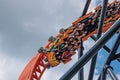 People enjoying Tigris rollercoaster at Busch Gardens 3