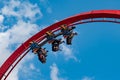 People having fun amazing Sheikra rollercoaster at Busch Gardens 8 Royalty Free Stock Photo