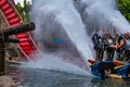 Sheikra roller coaster splashing on her ride at Busch Gardens 5