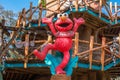 Elmo statue in Sesame Street area at Busch Gardens 55