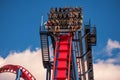 People having fun Sheikra rollercoaster at Busch Gardens 16 Royalty Free Stock Photo