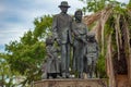 Inmigrant Family Statue in Centennial Park at Ybor City 4 Royalty Free Stock Photo