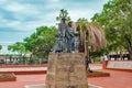 Inmigrant Family Statue in Centennial Park at Ybor City 1 Royalty Free Stock Photo