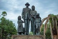 Inmigrant Family Statue in Centennial Park at Ybor City 2 Royalty Free Stock Photo