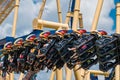 People having fun amazing Montu rollercoaster at Busch Gardens 22 Royalty Free Stock Photo