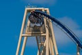 Top view of amazing Montu rollercoaster at Busch Gardens 7 Royalty Free Stock Photo