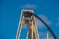 Top view of amazing Montu rollercoaster at Busch Gardens 1 Royalty Free Stock Photo