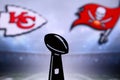 TAMPA BAY, USA, JANUARY, 25. 2021: Super Bowl LIV, the 55th Super Bowl 2020, Kansas City Chiefs vs. Tampa Bay Buccaneers. American