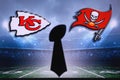 TAMPA BAY, USA, JANUARY, 25. 2021: Super Bowl LIV, the 55th Super Bowl 2020, Kansas City Chiefs vs. Tampa Bay Buccaneers. American