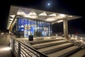 Tampa Bay Watch Discovery Center At Night, Closeup