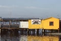 Tampa, FL-Circa August 1995:  The Crab Hut restaurant was known for its fresh blue crab and fish caught daily Royalty Free Stock Photo