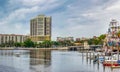 Tampa, FL - February 2016: Panoramic view of Downtown Tampa skyline Royalty Free Stock Photo
