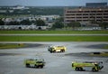 Tampa, FL, May, 2022 - Tampa International Airport three fire trucks