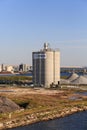 Titan America Silos Royalty Free Stock Photo