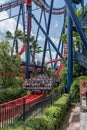 TAMPA, FLORIDA - MAY 05, 2015: Attractions in Busch Gardens Tampa Bay. Florida. Royalty Free Stock Photo