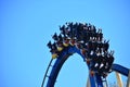 Riders enjoy terrific Montu Roller Coaster at Bush Gardens Tampa Bay.