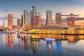 Tampa, Florida, USA downtown skyline on the bay Royalty Free Stock Photo