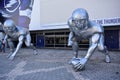 Tampa, Florida - USA - January 07, 2017: Giant Player Sculptures