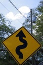 squiggly street sign