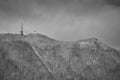 Fineart landscape with Tampa mountain view in winter season, BraÃâ¢ov. Royalty Free Stock Photo