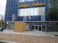 Tampa Police HQ behind barricades