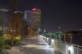 Tampa Riverwalk at Curtis Hixon Waterfront park Royalty Free Stock Photo