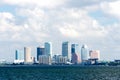 Tampa Skyline Bay View Royalty Free Stock Photo