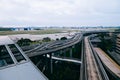 Tampa TPA airport terminal train system in Florida Royalty Free Stock Photo