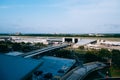 Tampa TPA airport terminal train system in Florida Royalty Free Stock Photo