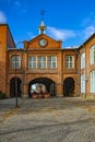 Tampella clock gate Royalty Free Stock Photo