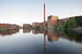 Tampere city old industrial buildings, Finland . Royalty Free Stock Photo