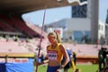 Alina Shukh Ukraine win javelin throw final in the IAAF World U20 Championship in Tampere, Finland