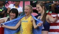 Alina Shukh Ukraine win javelin throw final in the IAAF World U20 Championship in Tampere, Finland